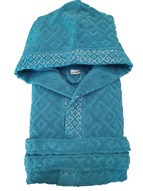 ACCAPPATOIO UNISEX CON CAPPUCCIO "GREEK"