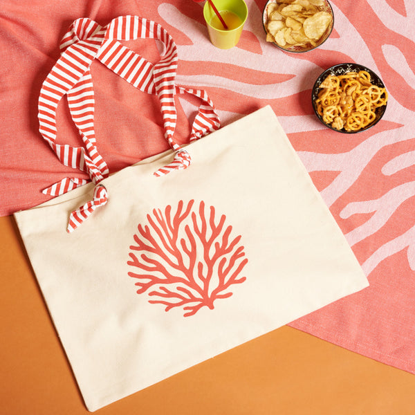 BEACH BAG CORAL