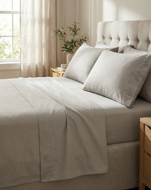 LENZUOLO DI SOPRA TINTA UNITA IN COTONE