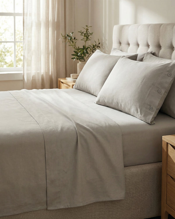 LENZUOLO DI SOPRA TINTA UNITA IN COTONE