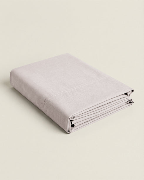 LENZUOLO DI SOPRA TINTA UNITA IN COTONE