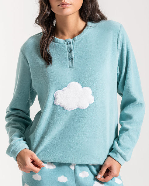 PIGIAMA DONNA IN PILE "CLOUD"