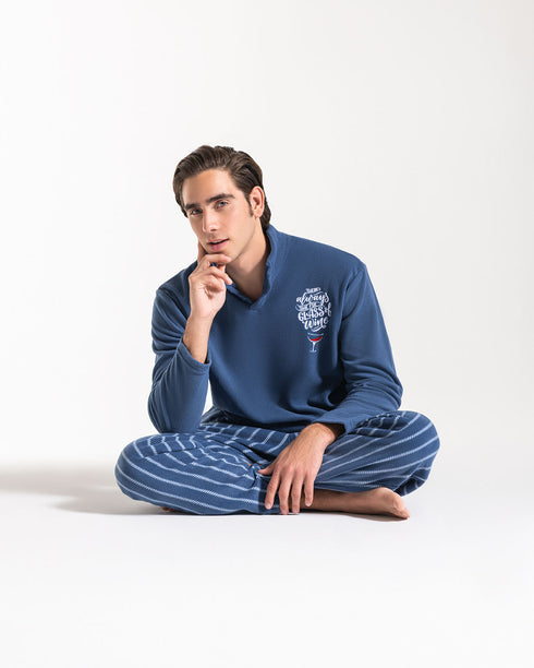 PIGIAMA UOMO IN PILE "ELICA"