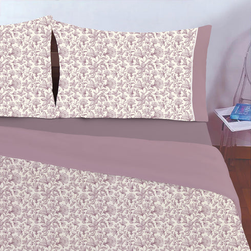 COMPLETO COPRIPIUMINO IN MICROFIBRA "FLORIS"