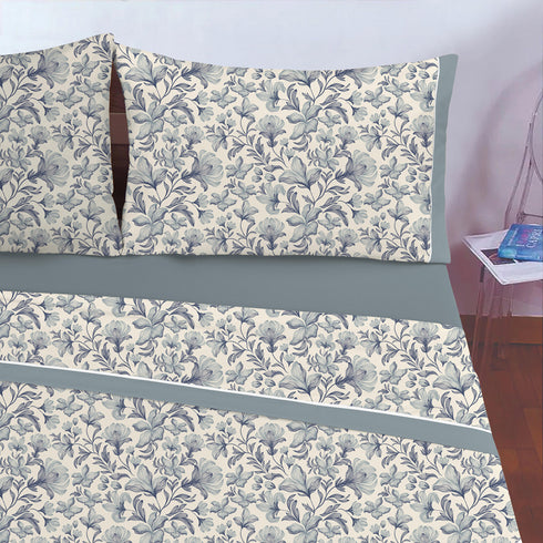 COMPLETO LETTO IN MICROFIBRA "FLORIS"