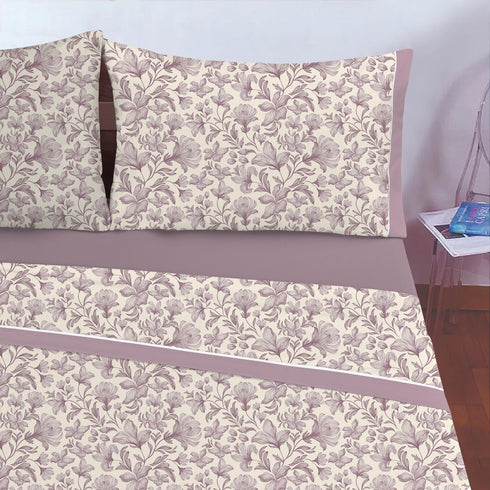 COMPLETO LETTO IN MICROFIBRA "FLORIS"