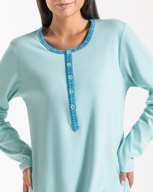 CAMICIA DA NOTTE IN CALDO COTONE FRANCESINA