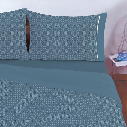 COMPLETO COPRIPIUMINO IN MICROFIBRA "GEOMETRIC"