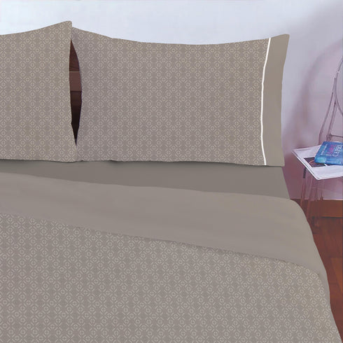 COMPLETO COPRIPIUMINO IN MICROFIBRA "GEOMETRIC"