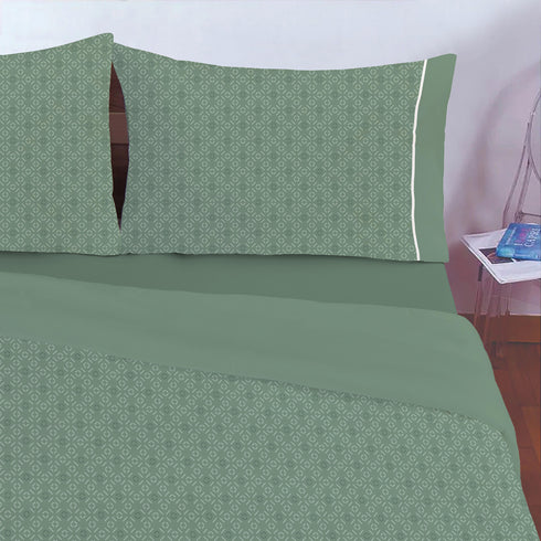 COMPLETO COPRIPIUMINO IN MICROFIBRA "GEOMETRIC"