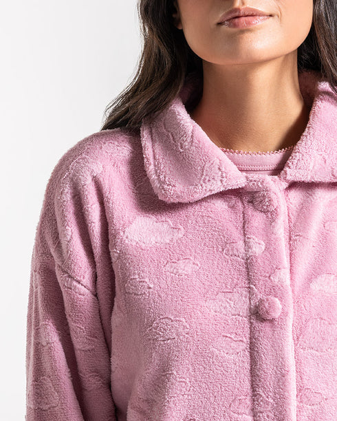 VESTAGLIA DONNA IN PILE "LUMACHINA"