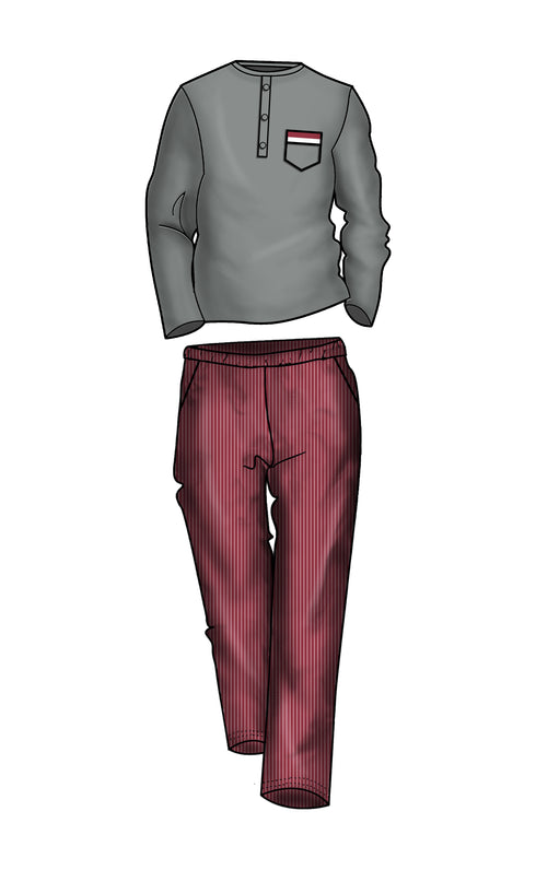 PIGIAMA UOMO IN CALDO COTONE "MAIS"