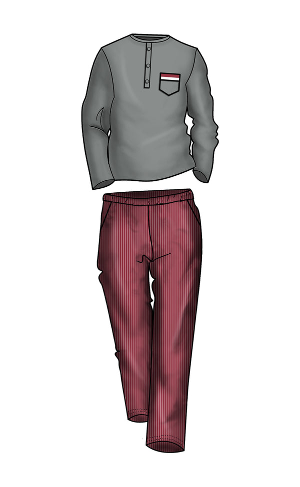 PIGIAMA UOMO IN CALDO COTONE "MAIS"