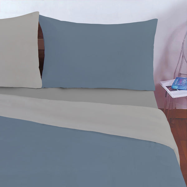 COMPLETO COPRIPIUMINO IN MICROFIBRA "NO IRON"