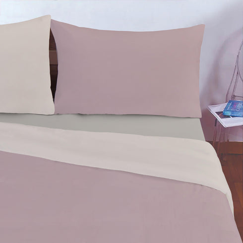 COMPLETO COPRIPIUMINO IN MICROFIBRA "NO IRON"