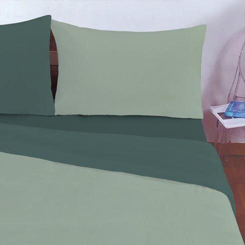 COMPLETO COPRIPIUMINO IN MICROFIBRA "NO IRON"