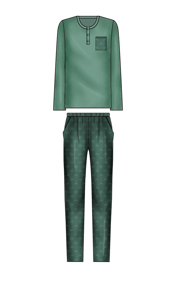 PIGIAMA UOMO IN CALDO COTONE "NOODLES"