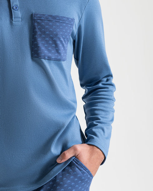 PIGIAMA UOMO IN CALDO COTONE "NOODLES"