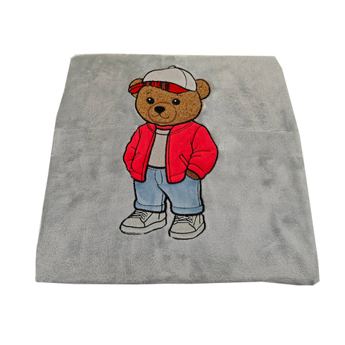 PLAID SUPER SOFT IN CORAL FLEECE "ORSO"
