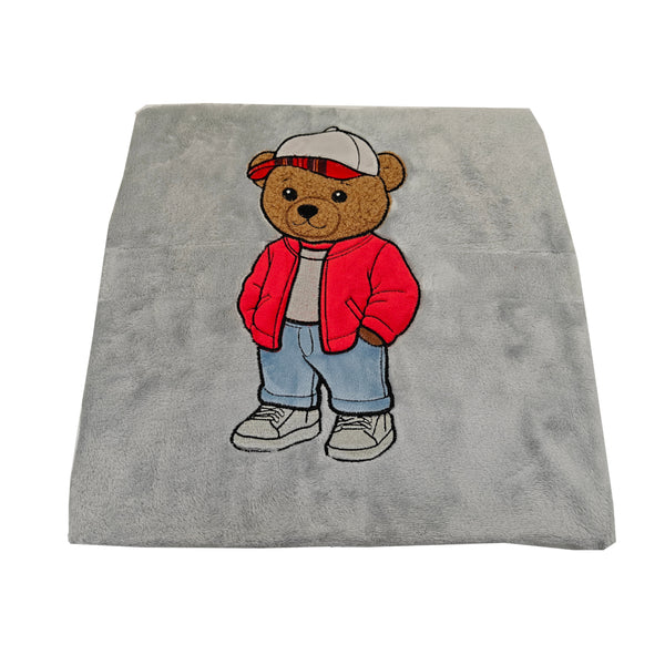 PLAID SUPER SOFT IN CORAL FLEECE "ORSO"