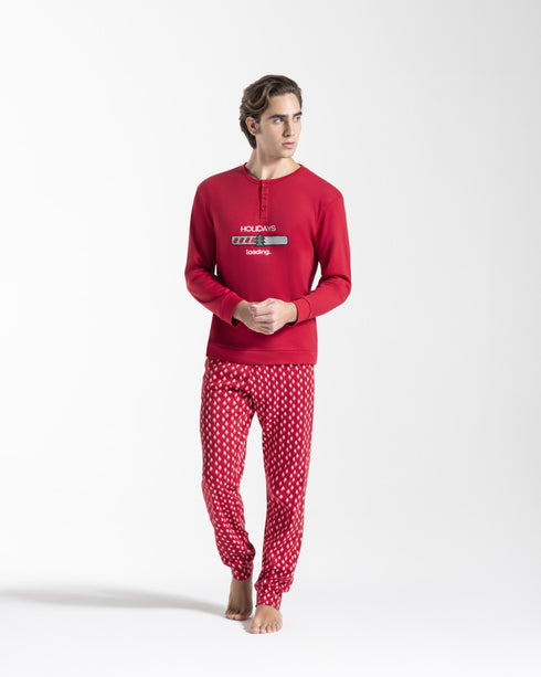 PIGIAMA UOMO IN CALDO COTONE PUDDING