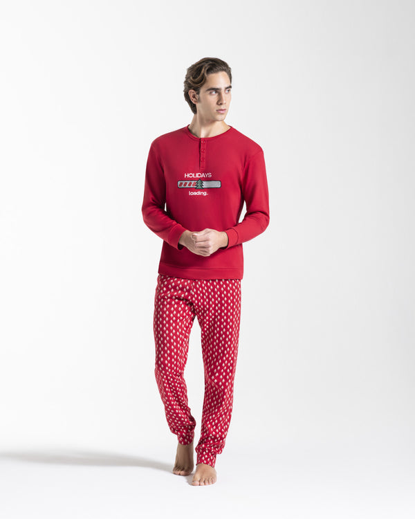 PIGIAMA UOMO IN CALDO COTONE PUDDING