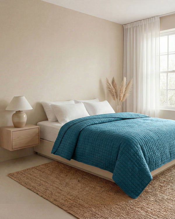 TRAPUNTINO IN MCROFIBRA TINTA UNITA RAVELLO