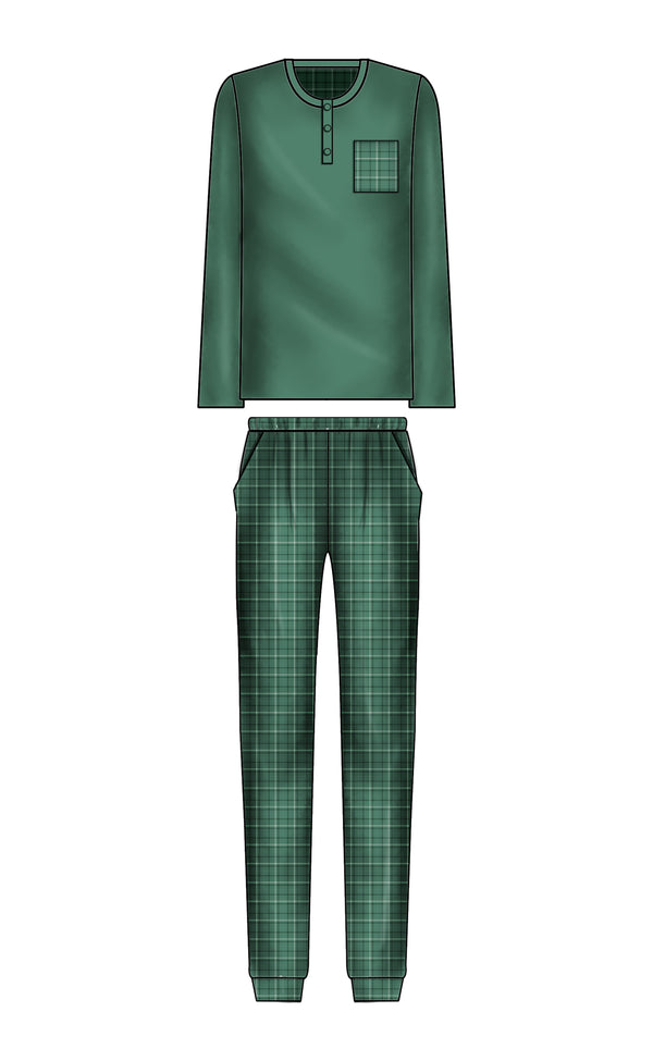 PIGIAMA UOMO IN CALDO COTONE "SEDANO"