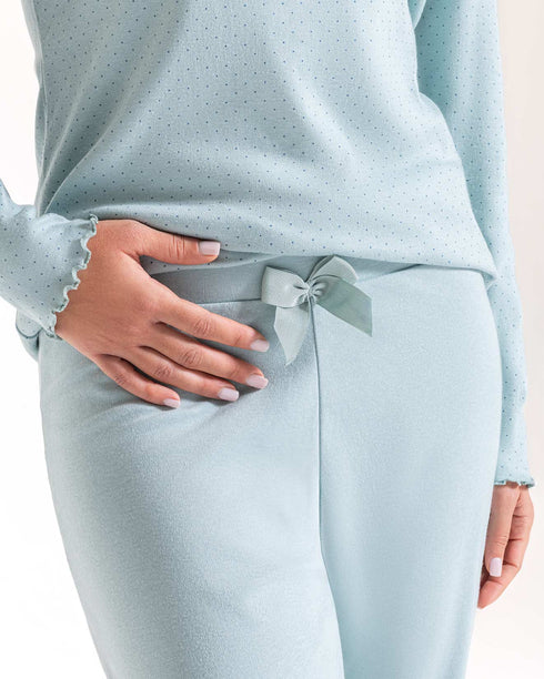 PIGIAMA DONNA IN CALDO COTONE "SPAGHETTO"