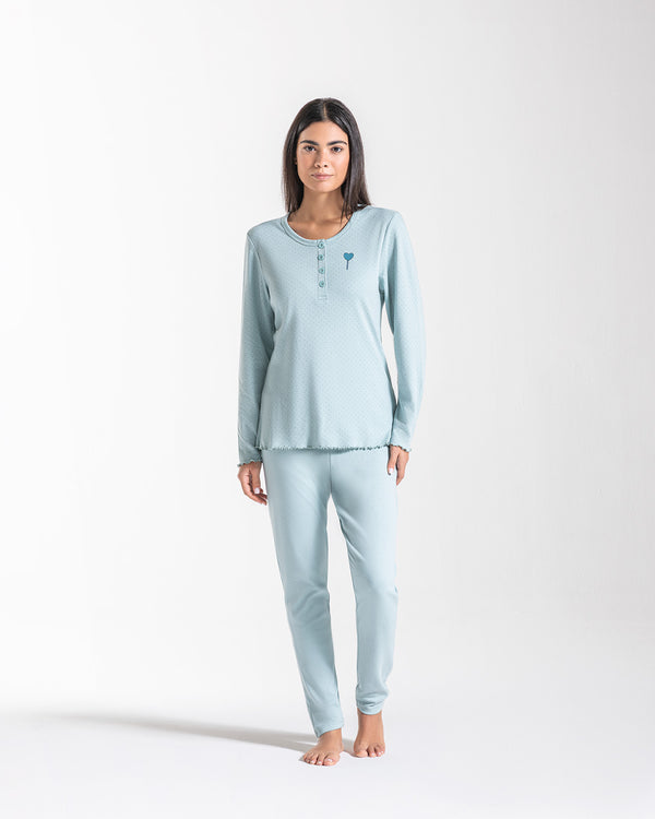 PIGIAMA DONNA IN CALDO COTONE "SPAGHETTO"