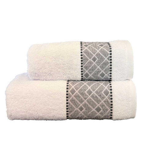 SET ASCIUGAMANI IN SPUGNA + OSPITE "VANESSA"