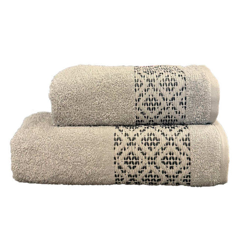 SET ASCIUGAMANI IN SPUGNA + OSPITE "VIVIANA"