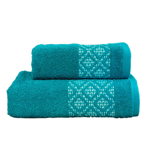 SET ASCIUGAMANI IN SPUGNA + OSPITE "VIVIANA"