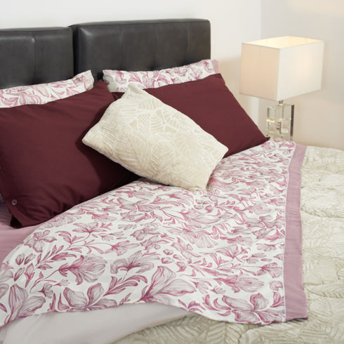 COMPLETO LETTO IN MICROFIBRA "FLORIS"