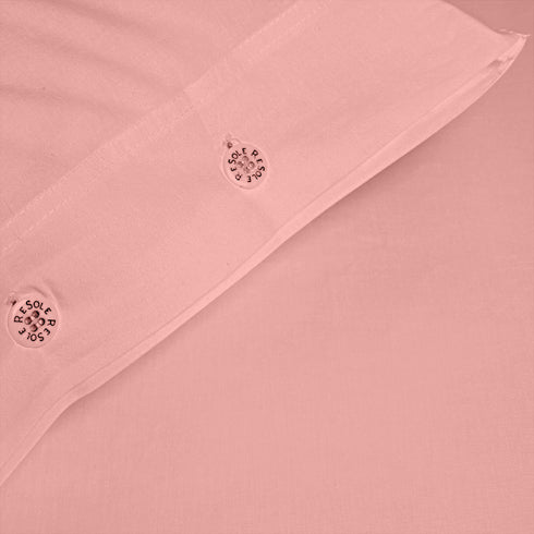 FEDERA IN COTONE TINTA UNITA CON BOTTONI