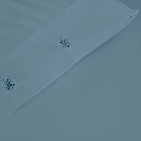 FEDERA IN COTONE TINTA UNITA CON BOTTONI