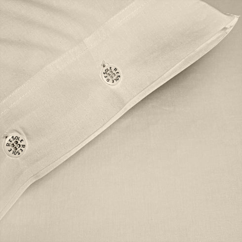 FEDERA IN COTONE TINTA UNITA CON BOTTONI