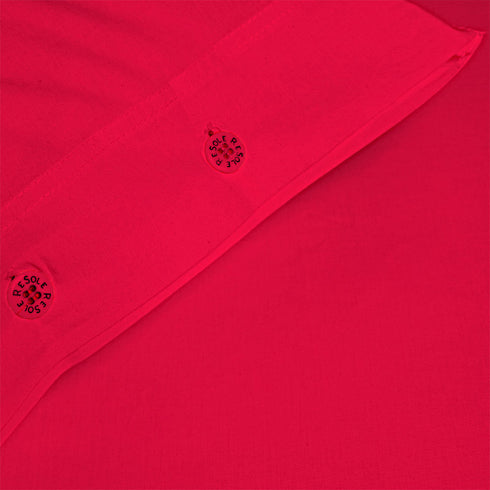 FEDERA IN COTONE TINTA UNITA CON BOTTONI