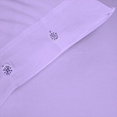 FEDERA IN COTONE TINTA UNITA CON BOTTONI