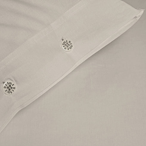 FEDERA IN COTONE TINTA UNITA CON BOTTONI