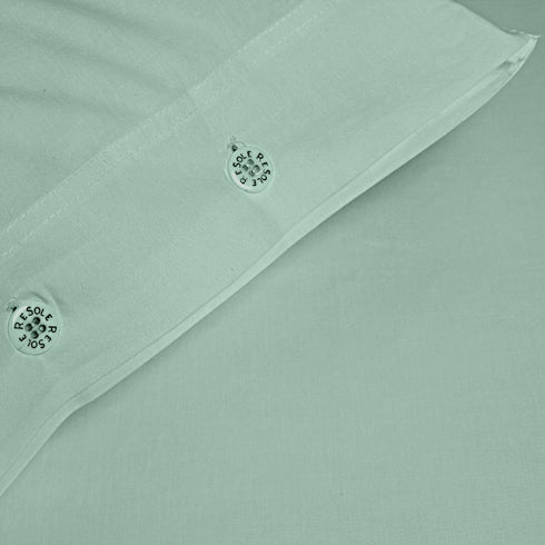 FEDERA IN COTONE TINTA UNITA CON BOTTONI