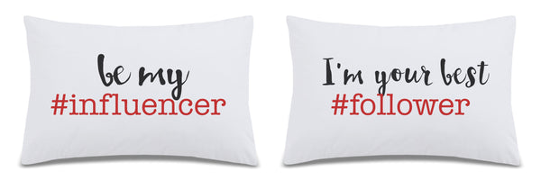 PAIR OF PILLOWCASES WE DREAM OF INFLUENCERS