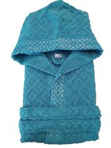 Accappatoio unisex con cappuccio Greek