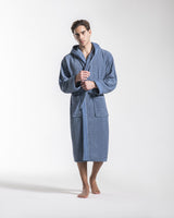 Accappatoio unisex in spugna con cappuccio Bricks