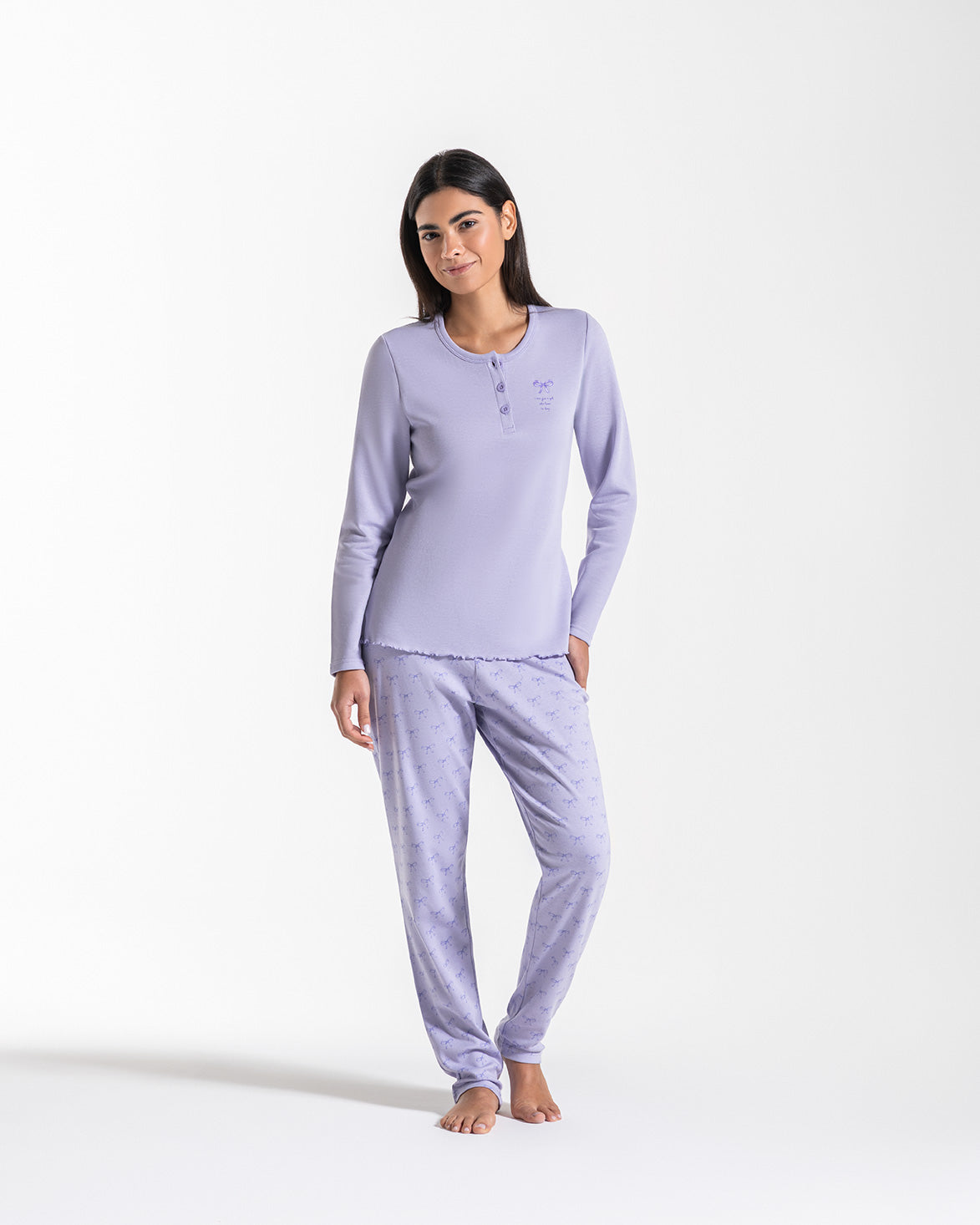 Pigiama donna in caldo cotone Farfalla