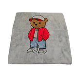 Plaid super soft in coral fleece Orso