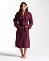 Accappatoio unisex in spugna con cappuccio Bricks